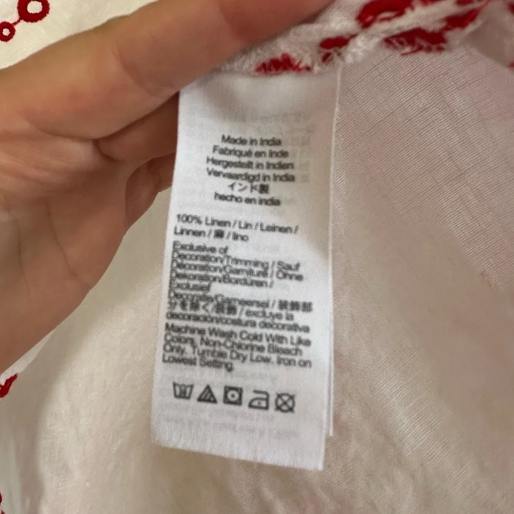 J. Crew Bungalow Embroidered Linen Top - Picture 9 of 13